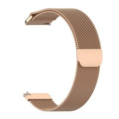 Магнитный ремешок Milanese Loop для Amazfit Bip 3 Pro (A2171) | HMU | 20 мм | розовое золото