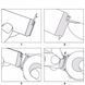 Магнитный ремешок Milanese Loop для Samsung Galaxy Watch 3 45 mm (R840 / R845) | HMU | 22 мм | черный