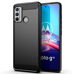 Противоударный чехол для Motorola Moto G60 (XT2135) | Rugged Carbon | черный