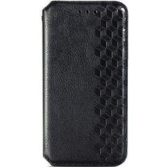 Кожаный чехол книжка для Samsung Galaxy A02S (SM-A025) | Getman | экокожа + силикон | черный