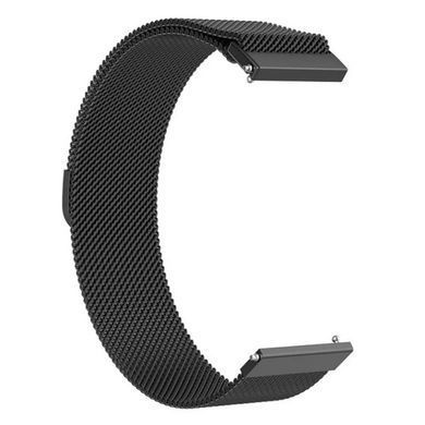 Магнітний ремінець Milanese Loop для Samsung Galaxy Watch 3 41 mm (R850 / R855) | HMU | 20 мм | чорний
