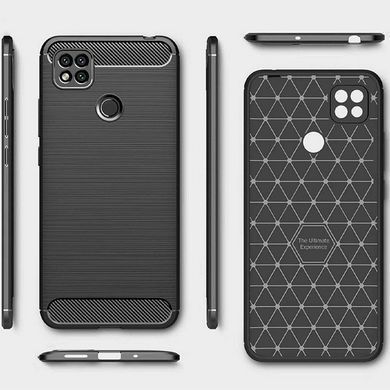 Протиударний чохол для Oppo A15s | Rugged Carbon | чорний