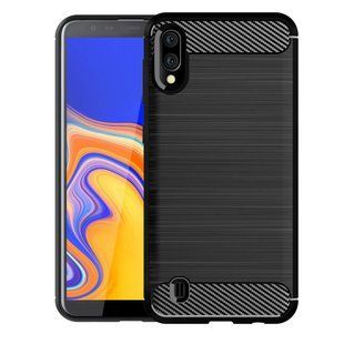 Протиударний TPU чехол для Samsung Galaxy A10 (sm-a105) | Rugged Carbon | чорний