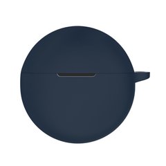 Силиконовый чехол для наушников Oppo Enco Buds 2 (ete41) | чехол + карабин | синий