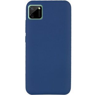 Силіконовий чохол для Realme C11 | синій | з мікрофіброю