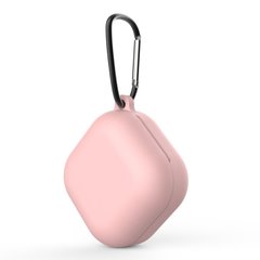 Силіконовий чохол для навушників Samsung Galaxy Buds 2 (SM-R177) | чохол + какрабін | рожевий