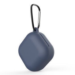 Силиконовый чехол для наушников Samsung Galaxy Buds 2 (SM-R177) | чехол + карабин | синий