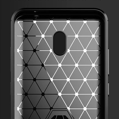 Противоударный TPU чехол для Xiaomi Redmi 8A | Rugged Carbon | черный