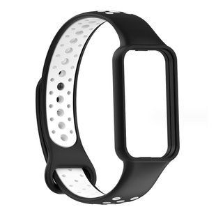 TPU ремешок для Xiaomi Redmi Smart Band 2 черный и белый