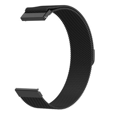 Магнітний ремінець Milanese Loop для Xiaomi Mi Watch (Global) | HMU | 22 мм | чорний