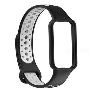 TPU ремешок для Xiaomi Redmi Smart Band 2 черный и серый