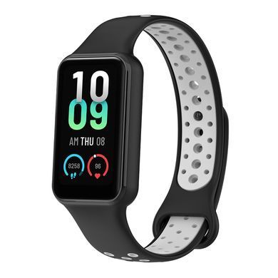 TPU ремінець для Xiaomi Redmi Smart Band 2 чорний та сірий