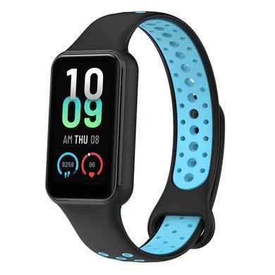 TPU ремінець для Xiaomi Redmi Smart Band 2 чорний та блакитний
