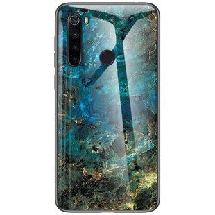TPU чехол для Xiaomi Redmi Note 8 | Malachite | сине-зеленый