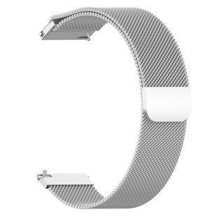 Магнитный ремешок Milanese Loop для Amazfit Bip 3 Pro (A2171) | HMU | 20 мм | серебристый